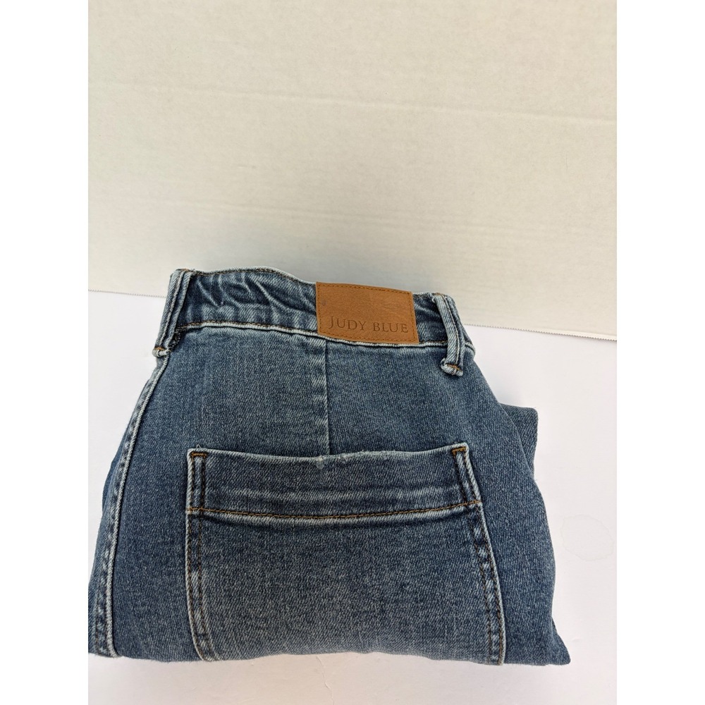 Judy Blue Jogger Jeans Cuffed Hi-Rise Drawstring Elastic Size 11/30 Style #88779